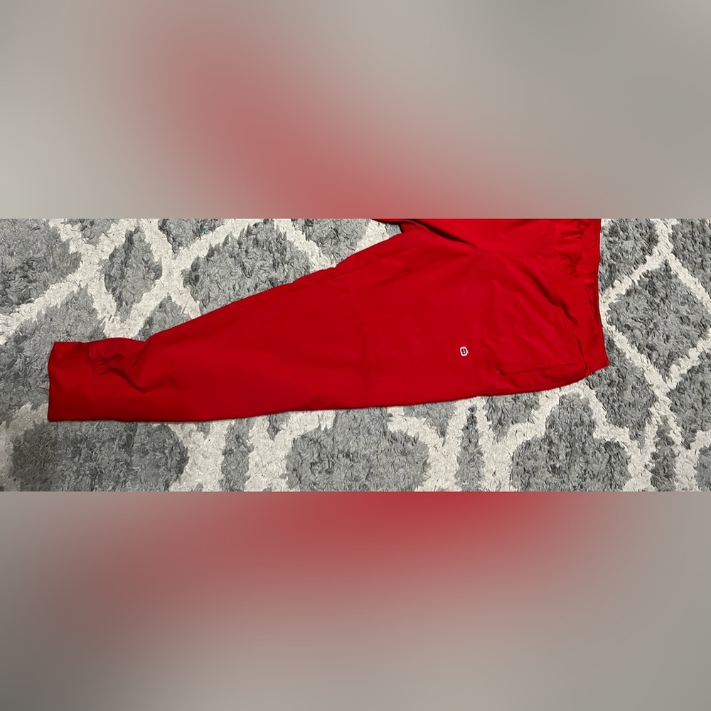 Wonderwink red scrub bottoms